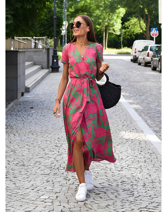 Zara - Sukienka w kwiaty na wiosnę/lato